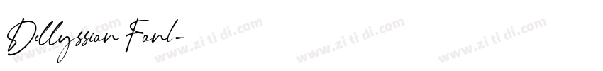 Dellyssion Font字体转换